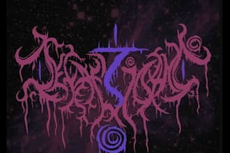 design a horror inspired metal logo