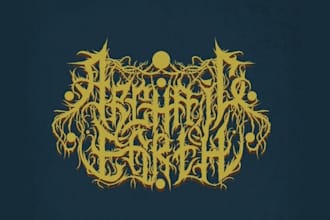 design a unique goth metal logo