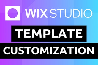 do wix studio website template customization