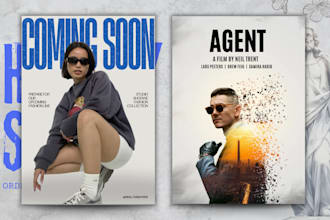 do custom poster design for event, promotion and ads