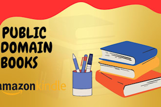 provide you profitable public domain books for amazon kindle kdp,kdp interior