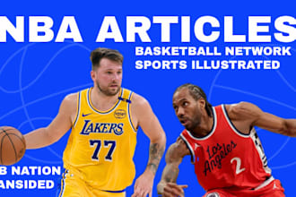write articles for your basketball website and blogs