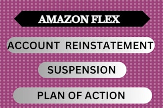 do amazon flex account reinstatement appeal letter, section 3 suspension, poa