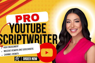 do youtube video script for your channel, explainer video, website content, bio