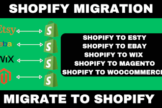 do shopify wix wordpress migration to etsy magento woocommerce to ecwid