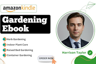 write amazon kindle gardening book ebook writer gardening ghostwriter kdp ebook
