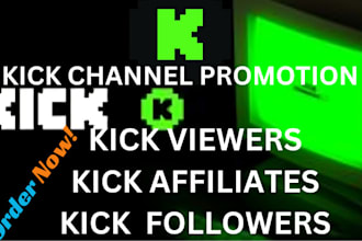 craft custom kick overlays, alerts and followers boost for viewers engagement