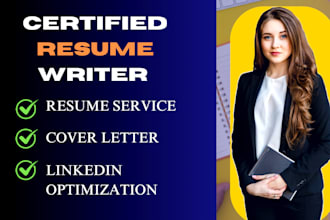 write professional resume, cv, cover letter and linkedin services