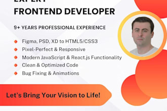 convert figma to html css, psd to HTML5, xd to HTML5, css3