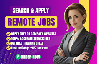search and apply for jobs or remote jobs on your behalf