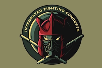 design modern martial arts training logo