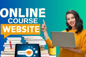 do complete online course website with learndash and wordpress