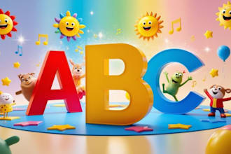 write lyrics and sing melody kid songs nursery rhymes, school song youtube intro