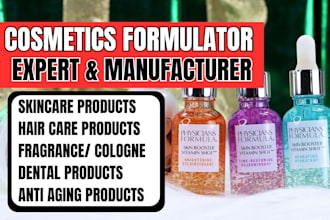 develop custom vegan, organic, and natural cosmetic product formulations for you