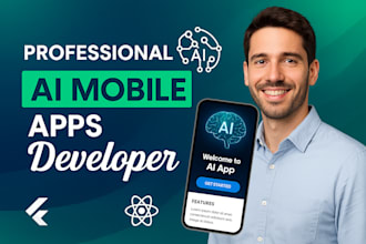 develop ai chatbot flutter app and cross platform hybrid ai application expert