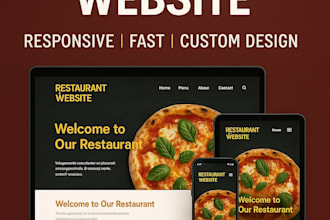 develop a restaurant website for your restaurant