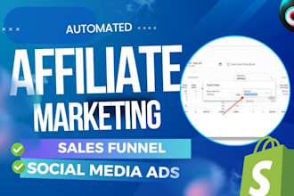 build clickbank, shopify sales, amazon website, affiliate marketing sales funnel