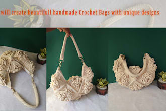 create beautiful handmade crochet bags with unique designs