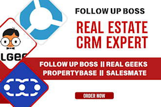 setup real estate crm follow up boss real geeks propertybase salesmate ylopo