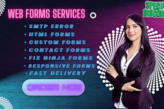 create web form, contact form, HTML form, fix ninja form, wpforms responsive