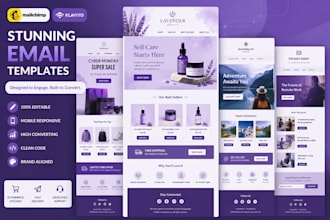 create sales focused responsive mailchimp template