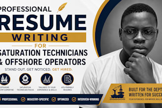 write an ats compliant resume for saturation technicians and offshore operators