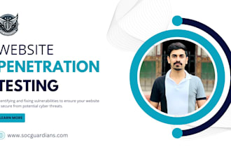 perform website penetration testing to identify vulnerabilities