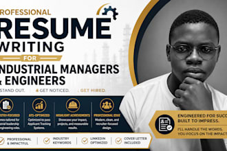 write an ats compliant resume for industrial managers and engineers
