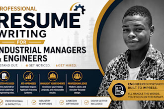write an ats compliant resume for industrial managers and engineers