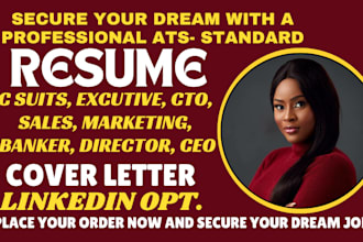 write sales, tech, sdr, saas, executive, manager, it and board member resume