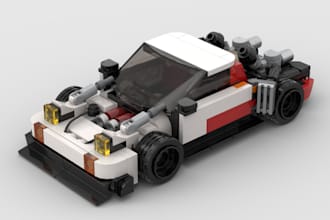 design custom lego models figurine supercars afol mocs minifigures xml part list