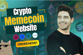 create meme website, coin or crypto token website
