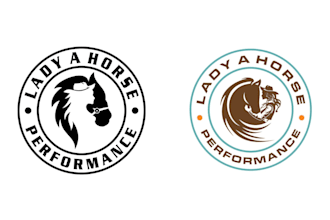 design awesome horse logo