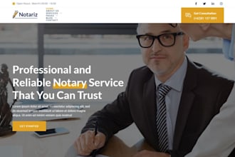 design notary website attorney website law firm website notary landing page