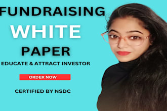 write a professional fundraising white paper to inspire donors