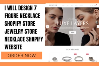 7 figure necklace shopify store jewelry store necklace shopify  website
