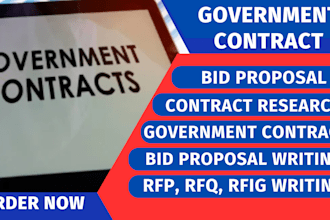 write winning government contract proposal bid proposal rfp government contract
