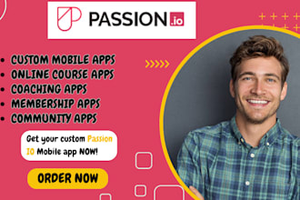 develop passion io online course online coaching mobile app for andoid and ios