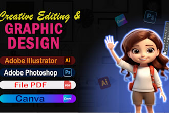do all the graphic design and adobe illustrator work required