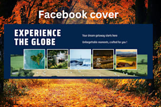 design social media cover photo, banner, page cover and ads