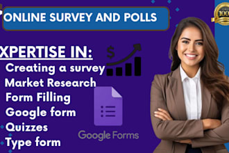 recruit 1000 respondents fill online survey google form questionnaire and polls