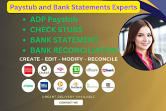 do paystub, payslips, checkstubs, payroll, w9, schedule c, 1099 form , 1120 form