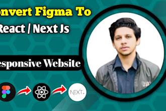 convert figma to react js website with tailwind CSS