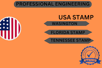do civil engineering stamp and review in florida, tennessee and washington