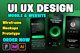 do website ui ux design, app ui ux design and dashboard ui ux design