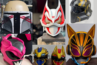 3d wearable cosplay mask design 3d cosplay helmet cosplay props 3d printing