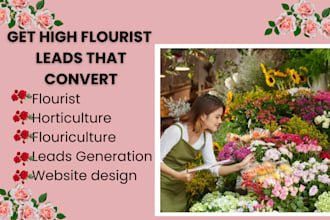 generate florist leads flower shop leads floriculture leads horticulture leads