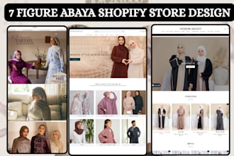 design profitable abaya shopify store islamic hijab book store abaya website
