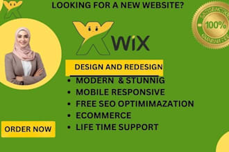 design and redesign wix beauty business website for portifolio website