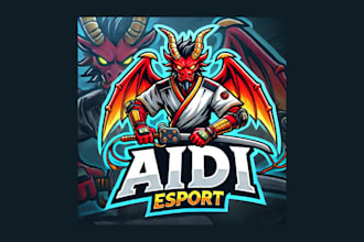 create amazing aidi mascot logo with free source files